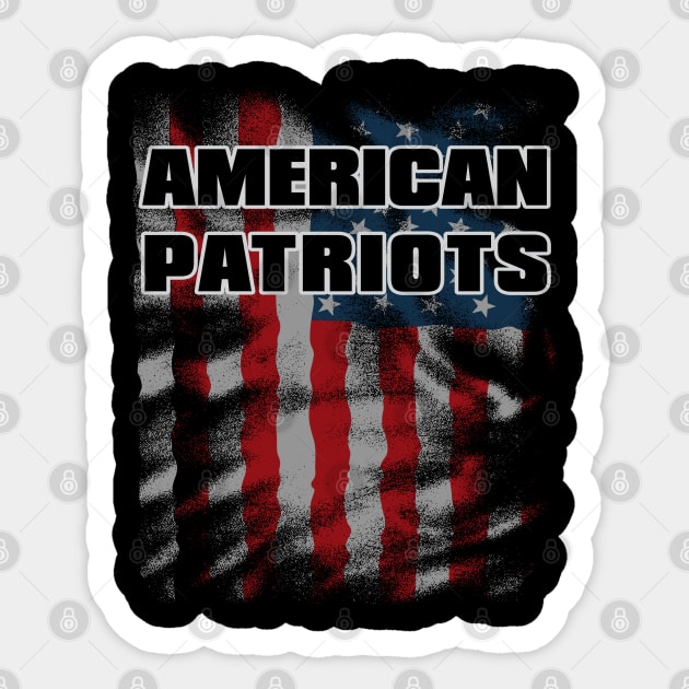 AMERICAN PATRIOTS' FLAG Sticker by ejsulu